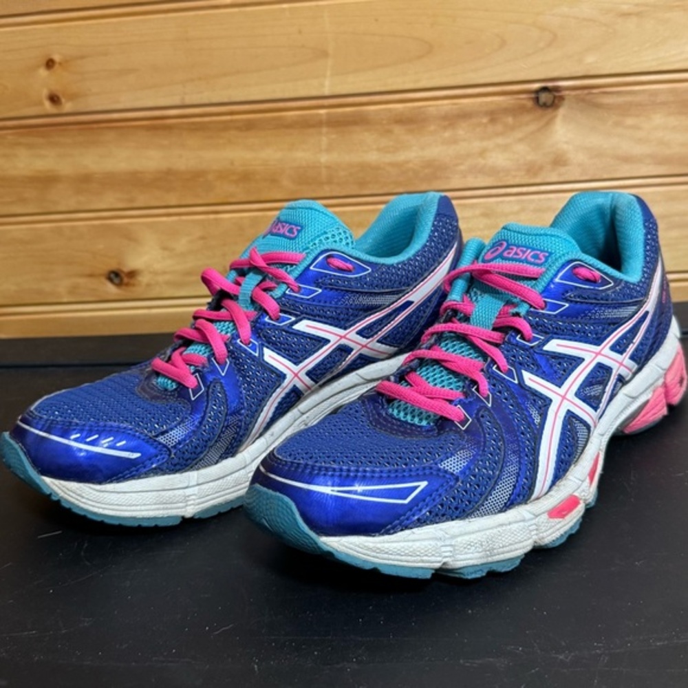 ASICS Gel-Exalt Women's Blue and Pink Athletic Shoes T379N US 8.5